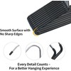 30 Pack Open Ended Pants Hangers, Non-Slip Metal Trouser Hangers