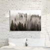 Foggy Forest Picture Wall Art: Landscape Artwork Photographic Print on