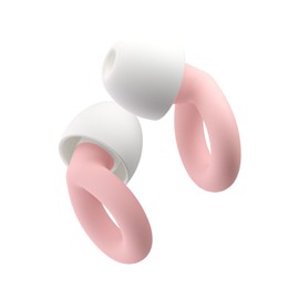 ORANDNOT Silicone Ear Plugs for Noise Reduction, Reusable Ear Plugs for Sleeping Noise Cancelling, Concerts, Motorcycle, Travel & Hearing Protection NRR 33dB - 8 Ear Tips in XS/S/M/L, Pink