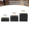 sourcing map 4-Pack Rectangle Bed Risers, 2.95 Inch Frameless Heavy