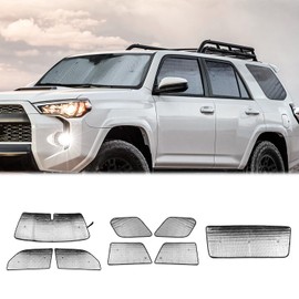 Hoolcar Windshield Sunshade Front & Side & Rear Window Sun Shade Sunscreen Heat Insulation Sun Visor Sun Reflector Compatible with Toyota 4Runner 2017-2023, 8PCs
