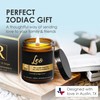 Leo Candle Zodiac, Leo Zodiac Candles, Leo Astrology Gifts for