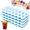Molde para cubitos Silicona, 4 PCS Moldes para Cubitos de