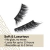 Eylure Pre-Glued False Lashes, Luxe Faux Mink, Paragon