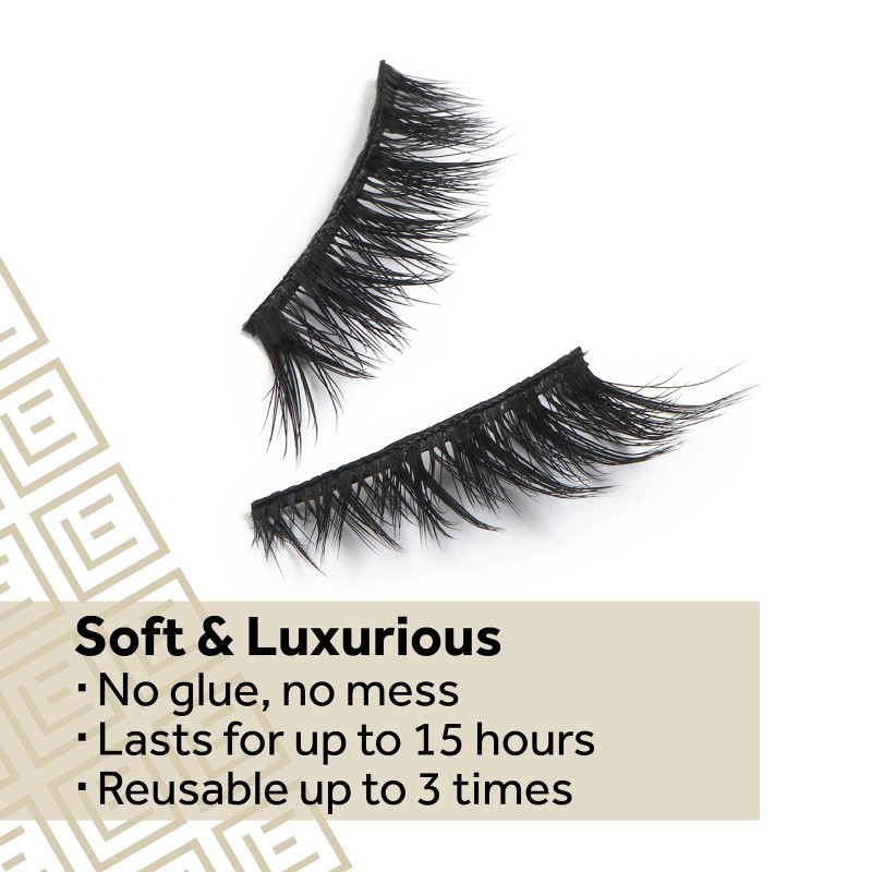Eylure Pre-Glued False Lashes, Luxe Faux Mink, Paragon