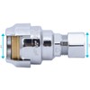 SharkBite 1/2 Inch (3/8 Inch OD) Barb Compression Adapter, Push