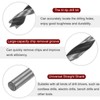 HARFINGTON Brad Point Drill Bits 4mm(10/64") Dia Straight Round Shank