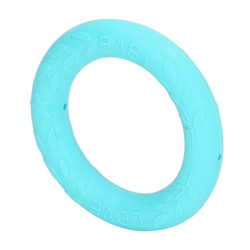 5pcs Baby Soft Silicone Teething Ring Toy Infant Safe Elastic