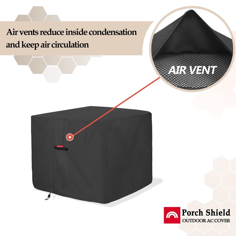 Porch Shield Waterproof AC Covers – Heavy Duty Square Air