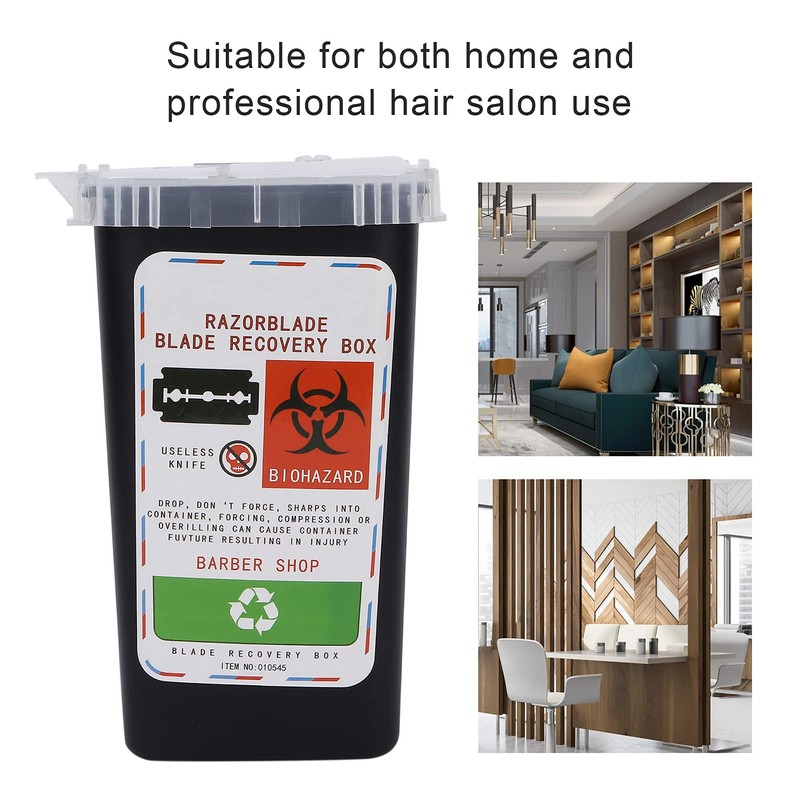 Qinlorgo Durable Blade Disposal Box Professional Blade Container for Beauty