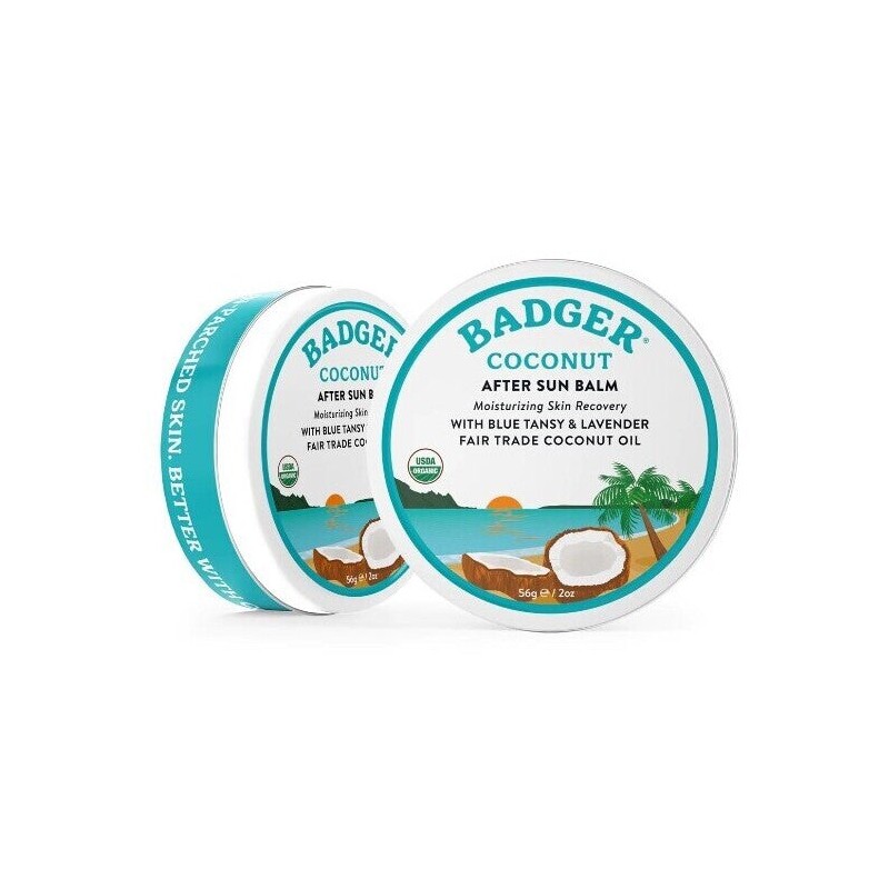 Badger Balm Coconut After Sun Balm, 56g