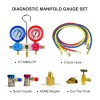 FAVORCOOL AC Manifold Gauge Set refrigerant R410A Charge Full Tool