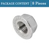 QUARKZMAN M12 x 1.25 mm Hexagonal Flange Nuts x 8