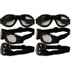 Birdz Eyewear Eagle Red Baron style Motorcycle Padded Airsoft Goggles