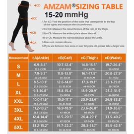 AMZAM Uni-Kompressionssocken mit offenem Zehenbereich, 15-20 mmHg, blickdichte abgestufte Kompressionsstrümpfe, 15-20 mmhg, braun, ohne Füße, X-Large