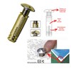 BricoLoco.com BricoLoco Brass Pool Dowels, INOX A2 Screw, Anchor System