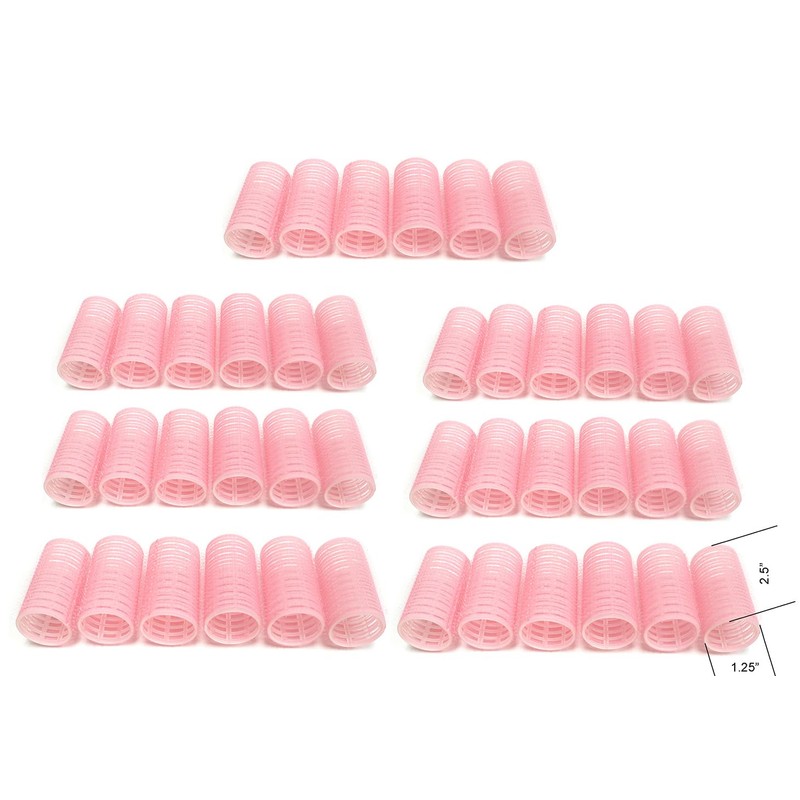 42 Count Diameter 1.25" Self Grip Non Slip Hair rollers