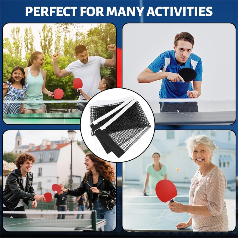 flintronic 2PCS Table Tennis Replacement Net, 175cm Portable Ping Pong