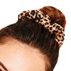 WHITE FANG ZA009 Women's Scrunchie Hair Rubber Leopard Pattern Leopard