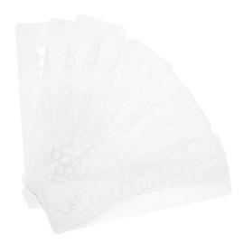 OATIPHO 10pcs Hair Extension Heat Shield Guards Multi Hole Spacers Reliable Insulation Protector for Hair Extensions Protects Scalp From Glue Damage for Salon Use