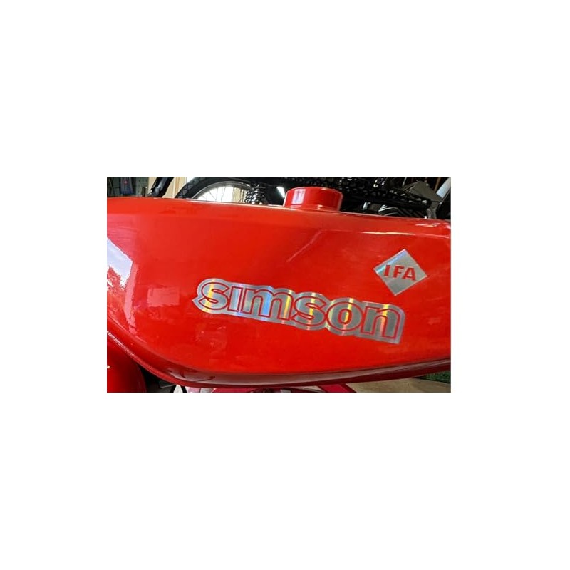 Simson Oil Slick Rainbow Holo Transparent Sticker Premium Tank Holo