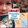 ORAJET 1917 Printable Permanent Vinyl Sticker Paper [50 Matte Finish