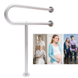 U-Shaped Stainless Steel Grab Bar for Bathroom Safety Support