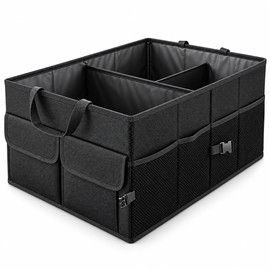 Collapsible Car Trunk Organizer for Cargo Storage – 54cm Waterproof Linen Storage Box for Tools, Gear & Vehicle Essentials