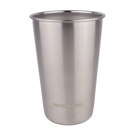 Captain Stag UH-2015 Cup, Tumbler, Stainless Steel, 16.9 fl oz (500 ml), Silver