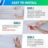 Flowild 4 Pcs 18 Inch Baseboard Register (Duct Opening Size)