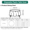 White Plastic Tablecloths 2 Pack Disposable Table Covers 84 Inch