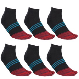 WIOIW Tabi Socks, 2 Toe Socks, Men's, Men's, Sweat Absorbent, Quick Drying, Set of 6 Pairs, #7