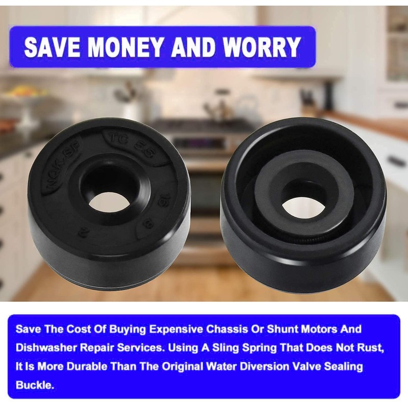 2 PCS W10195677 WPW10195677 Diverter Seal Grommet for Whirlpool KitchenAid
