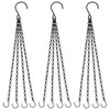 3 Pcs Hanging Baskets Chains 4 Leads Hanging Chains 23.5