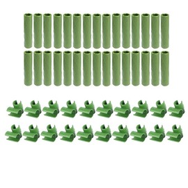 KangTeer 50Pcs Garden Connector Stake Clip Kit Universal PP Plastic Plant Trellis Connector for 8mm Plant Stakes Connecting Tubes Supports