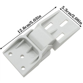 safycaby 2 PCS Freezer Plastic Hinges Small Chest Freezer Hinges 3 Holes Folding Freezer Hinge Chest Freezer Hinge Replacement Compatible with Freezer Universal 95-110 °Freezer Hinge