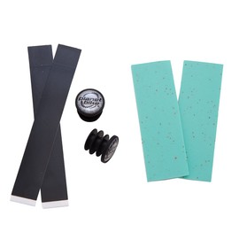 Planet Bike Comfort GEL Road Bike Handlebar Tape with Reflective Bar Plugs, Celeste Cork