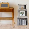 Hacaroa 3 Pack Wood Crates with Handles, Rustic Nesting Storage