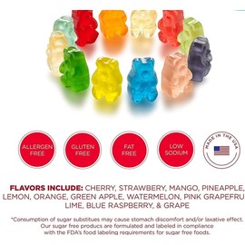 Albanese Sugar Free Astd  12 Flvrs Gummy/gummi Bears - 1 lb dibetic frndly made in usa!!!