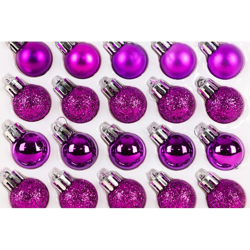 Christmas Concepts® Pack of 25-25mm Mini Christmas Tree Baubles -