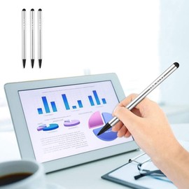 Tek Styz PRO Stylus Works for Zen Mobile Shine M72 High Accuracy Sensitive in Compact Form for Touch Screens [3 Pack-Silver]