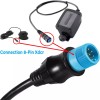 For Garmin 8-Pin Xdcr to 12-Pin Sounder Adapter Cable Fits