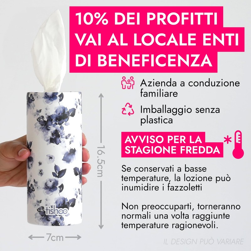 tishoo Fazzoletti Ultra Luxury a 4 Veli con Acido Ialuronico