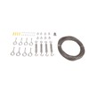 304 Stainless Steel Wire Rope Set with Hook Ring Screws