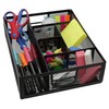 Merangue Mesh Drawer Organizer, 6 Compartments, Black