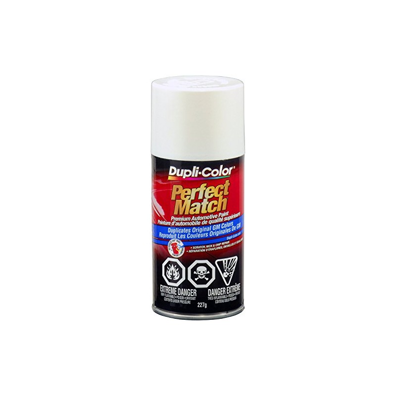 Dupli-Color CBGM03387 Perfect Match Premium Automotive Paint, White, 8 Ounces,