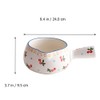 Angoily 1pc Strawberry Milk Pan Ceramic Cooking Pot Milk Boiling