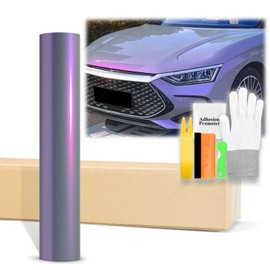 60"x108" (5FTx9FT) Space Candy Gloss Gray Purple Chameleon Metallic Color Shift Color Change Vinyl Wrap Auto Car Sticker Decal Film Sheet Bubble Free Air Release Technology with Tool Kit