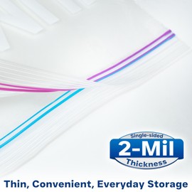 Peware Large 20 Gallon Storage Bags with Double Zippers, Plastic Bags for Clothes, Blankets, and Closet Organization, 24"x32" [15 COUNT]