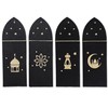 Papierdrachen 4 Ramadan Felt Cutlery Holders, Colourful with High-Quality Printing,